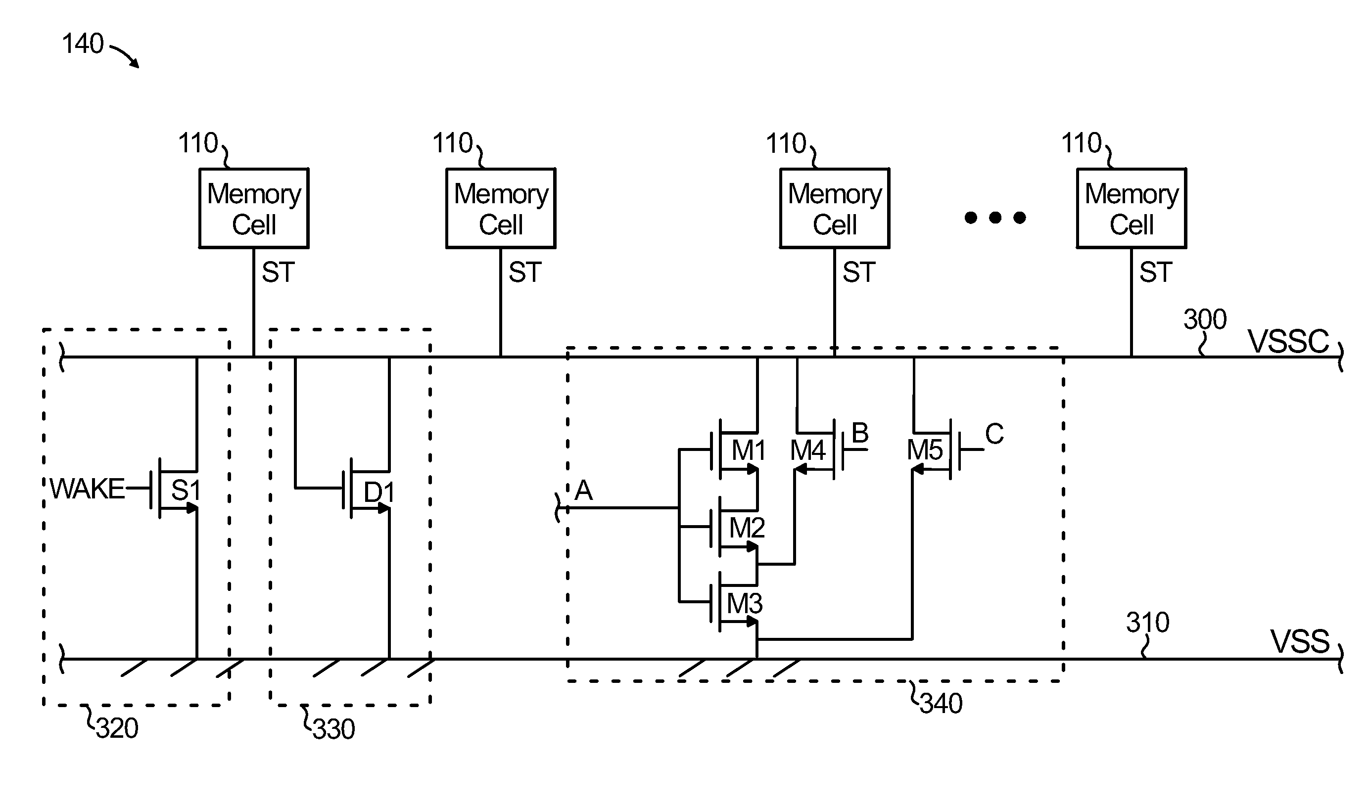 Memory device with trimmable power gating capabilities