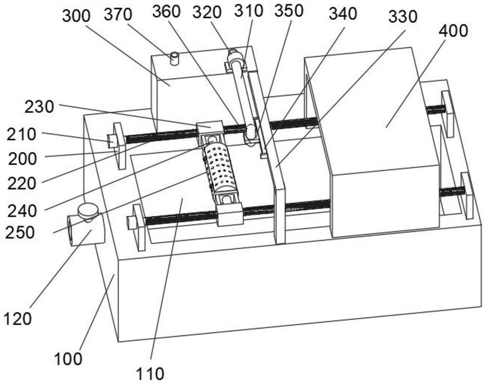 Part collecting device for magnetic rolling spraying equipment