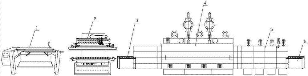 Fast and automatic production system and method for procedures of screen printing and baking of circuit board