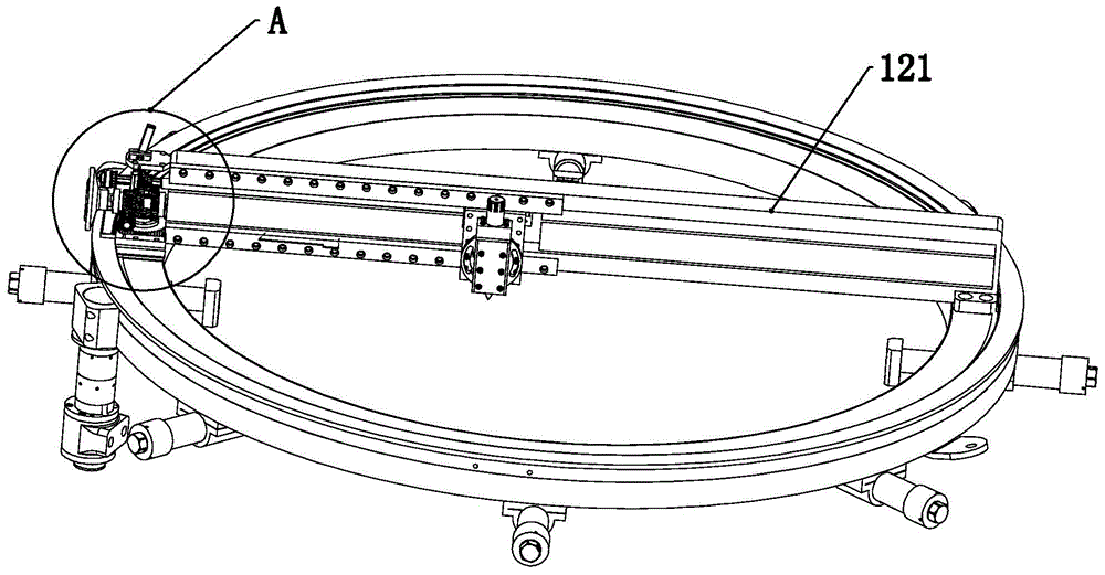 Boring beveling machine for end face of flange