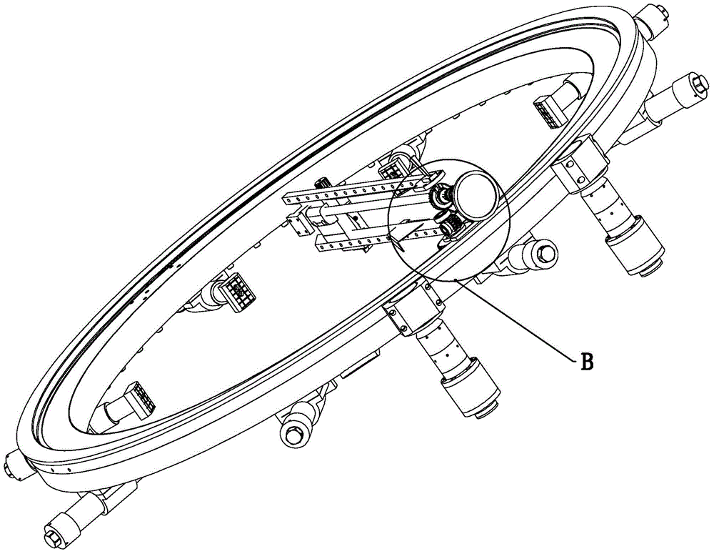 Boring beveling machine for end face of flange