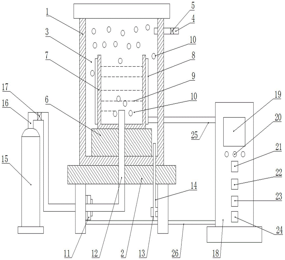 Preparation method of aluminum, copper and iron quasicrystal