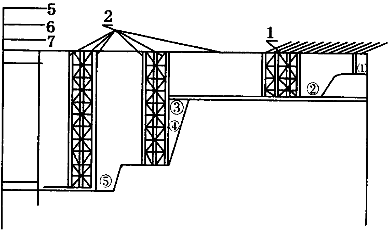 Anchor-pulling construction method suitable for sedimentation deformation of overlaying soil layer of shallow-buried tunnel