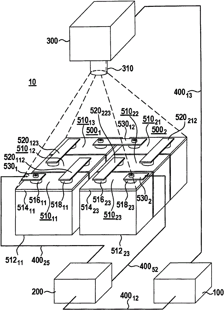 Apparatus for detecting battery pack, method, battery, battery system and vehicle