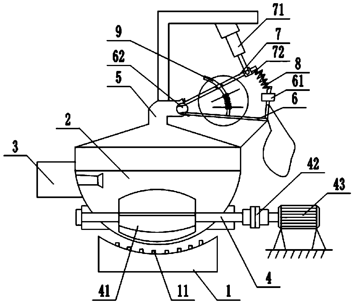 Dust collector for rice flour milling