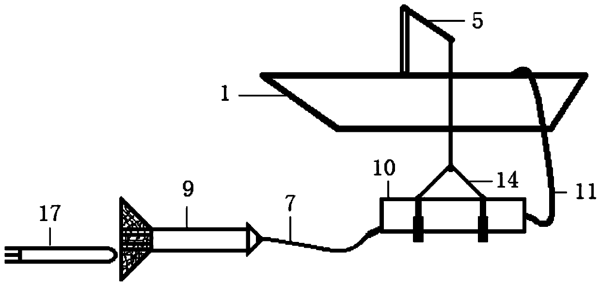 Safe and efficient arrangement and take-back method and device for underwater vehicle