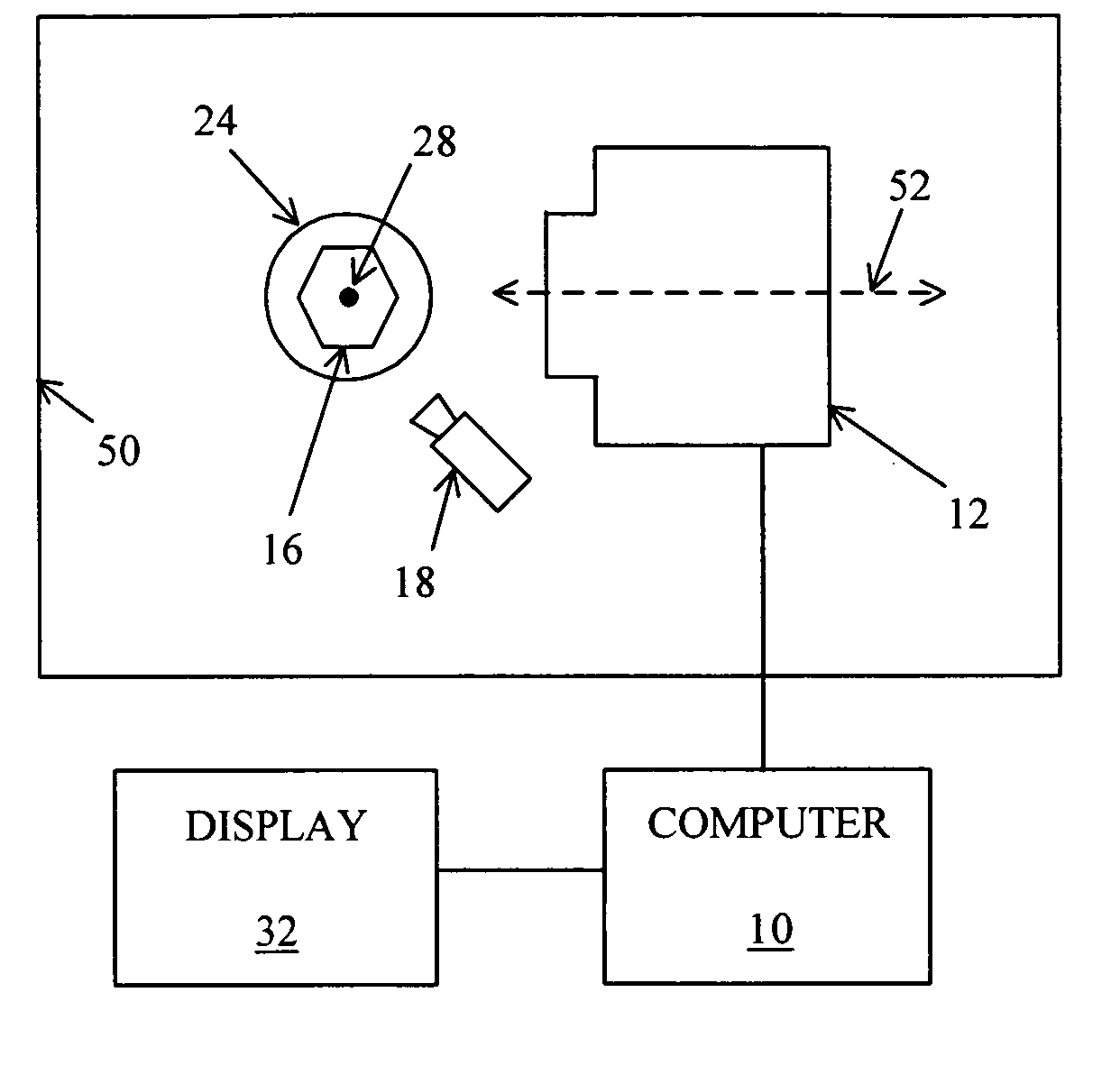 Capture and display of image of three-dimensional object