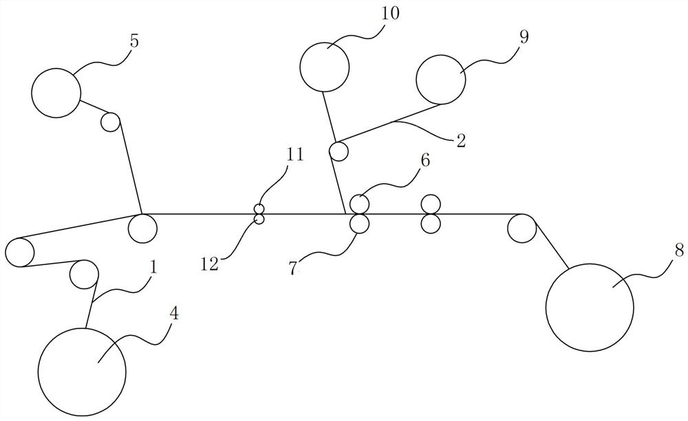 Pretreatment process and device for preparing touch screen by taking film material as substrate