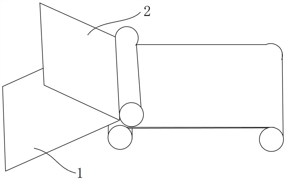 Pretreatment process and device for preparing touch screen by taking film material as substrate