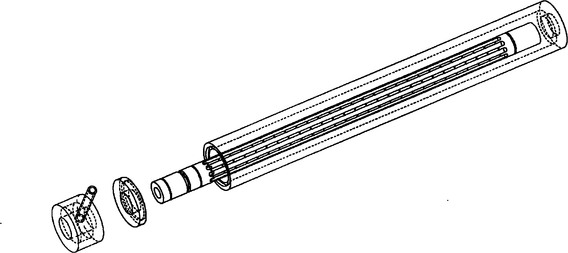 Condensation pipe and filtering module using same