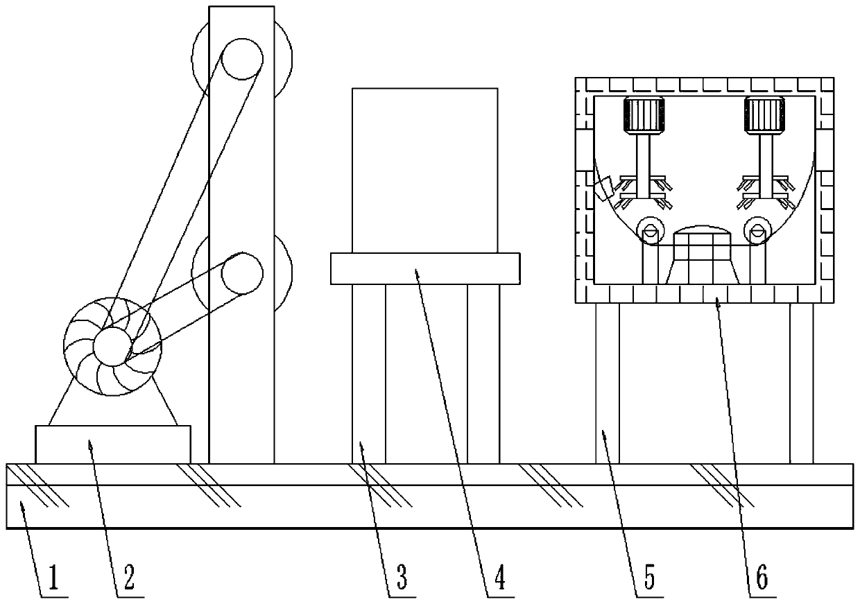 A skin-core separation device for communication cable processing