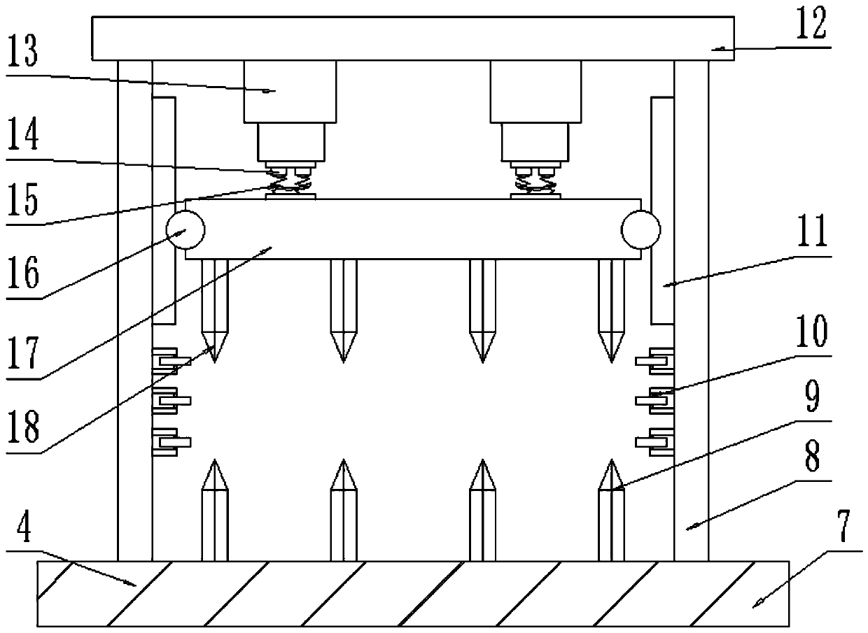 A skin-core separation device for communication cable processing