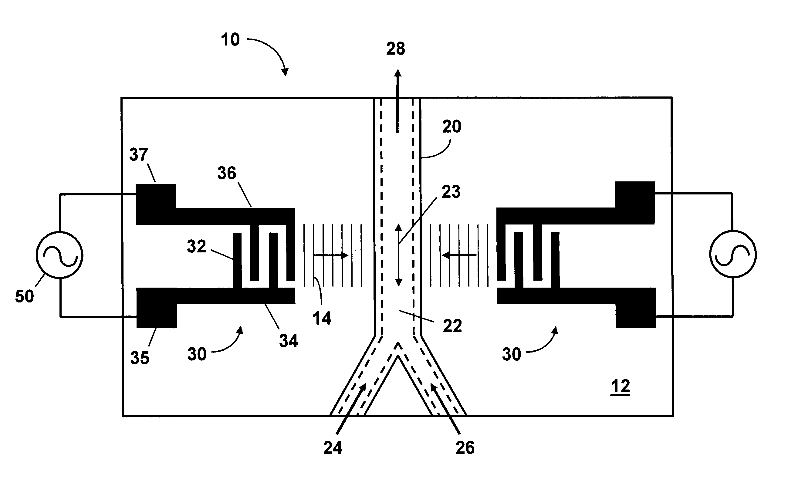 Active micromixer using surface acoustic wave streaming