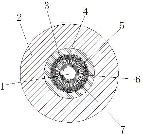 Invisible optical cable easy to strip