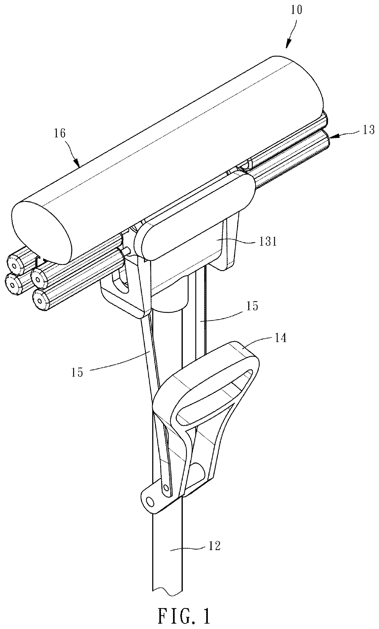 Sponge fixing mechanism for sponge mop