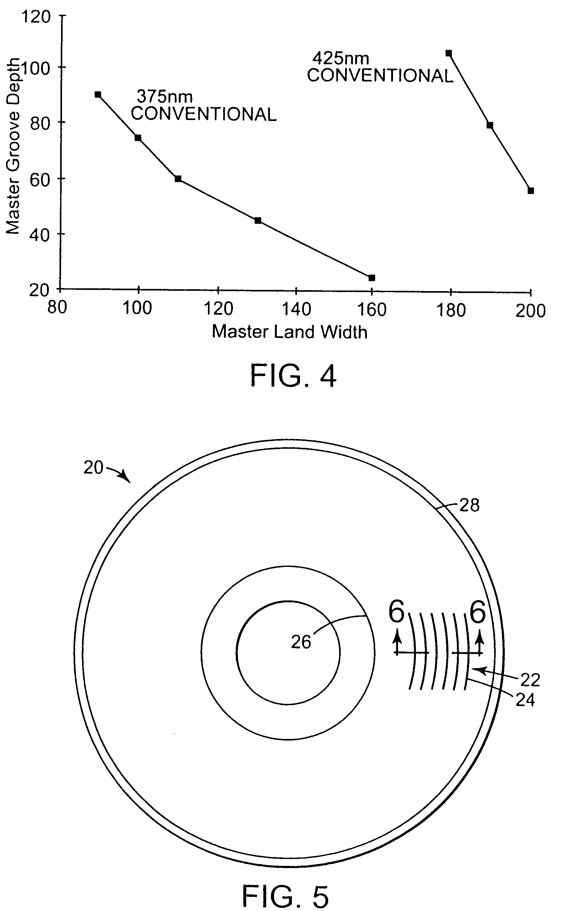 Reverse optical mastering for data storage disks