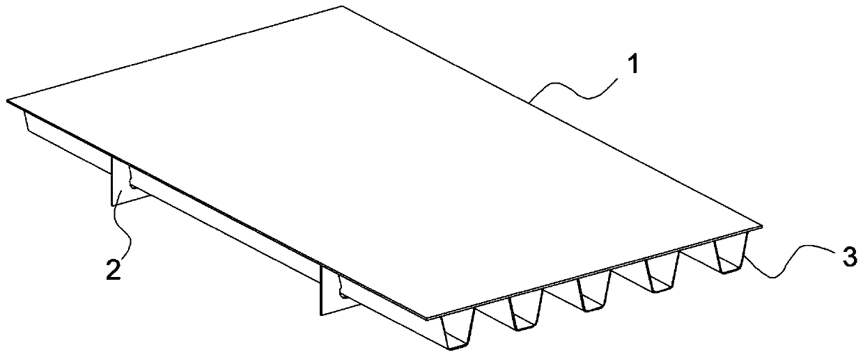 Method for reducing welding residual stress of orthotropic steel bridge deck