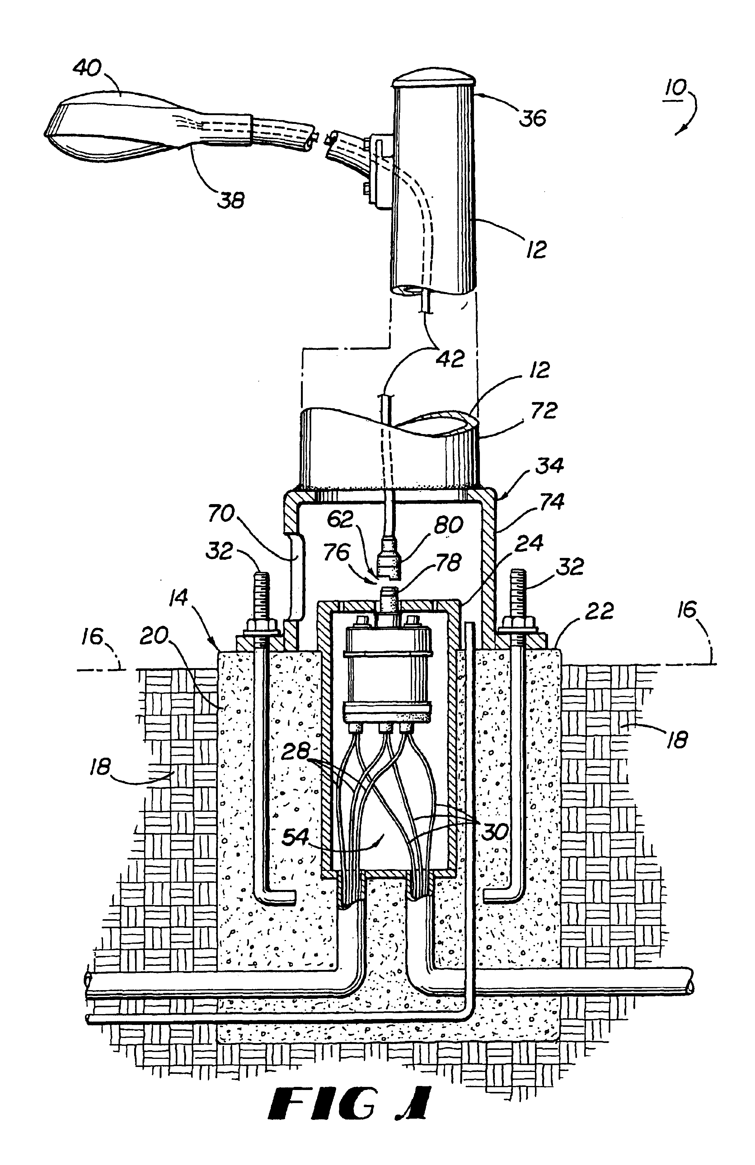 Mast lighting system