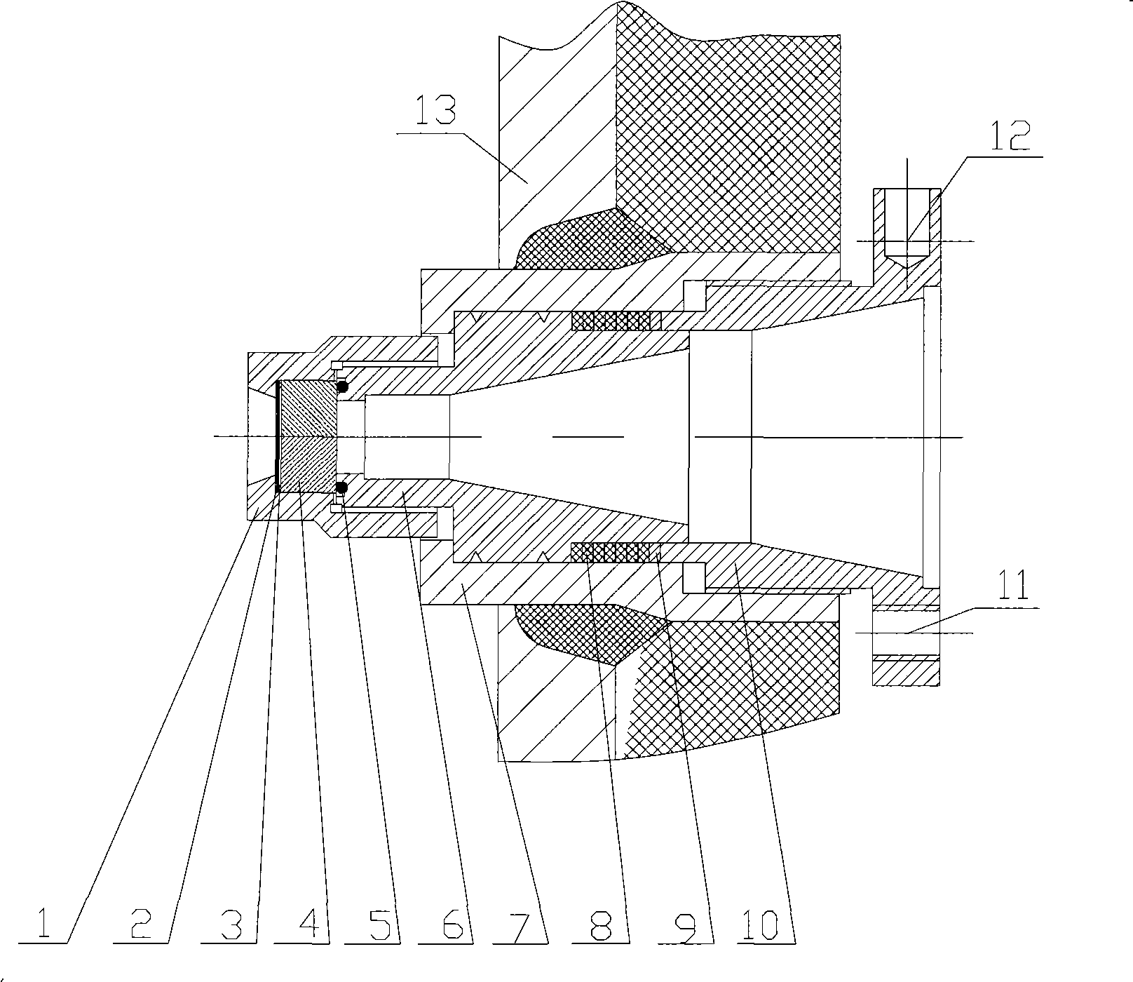 Viewing mirror for implementing in situ optical observation in high-temperature highly pressurised liquid entironment and applications