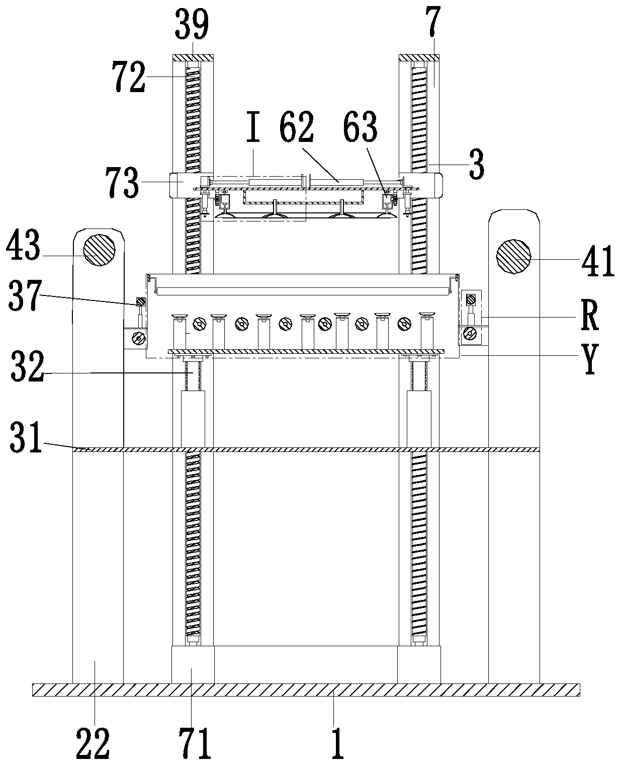 A high-efficiency automatic coating device for flat color steel plates