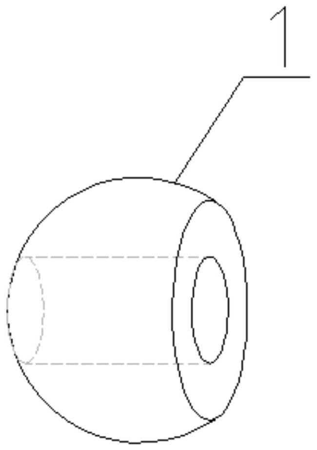 Spherical rotating anchorage device and retaining wall anchoring structure