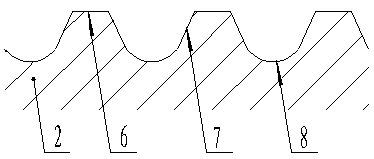 Impact compound thread connection rock drilling tools