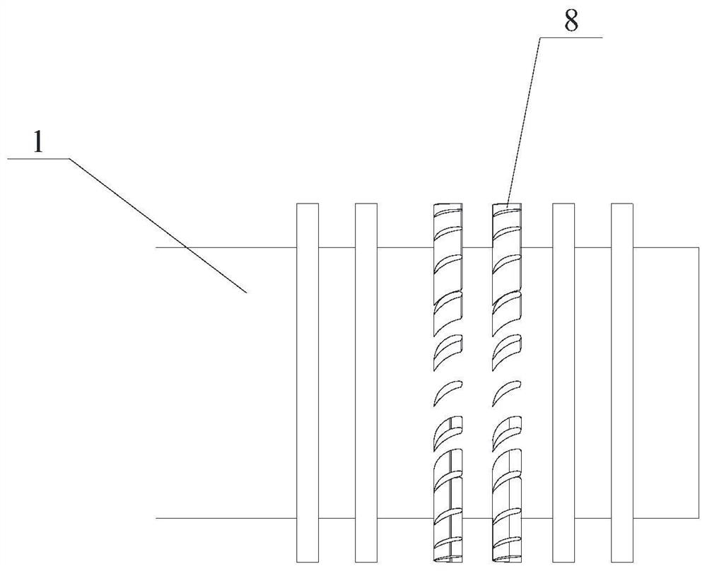 A shaft end self-sealing structure with high speed and high pressure difference