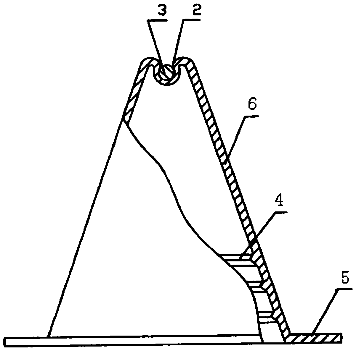 A method for improving the lightning resistance performance of AC and DC co-frame lines