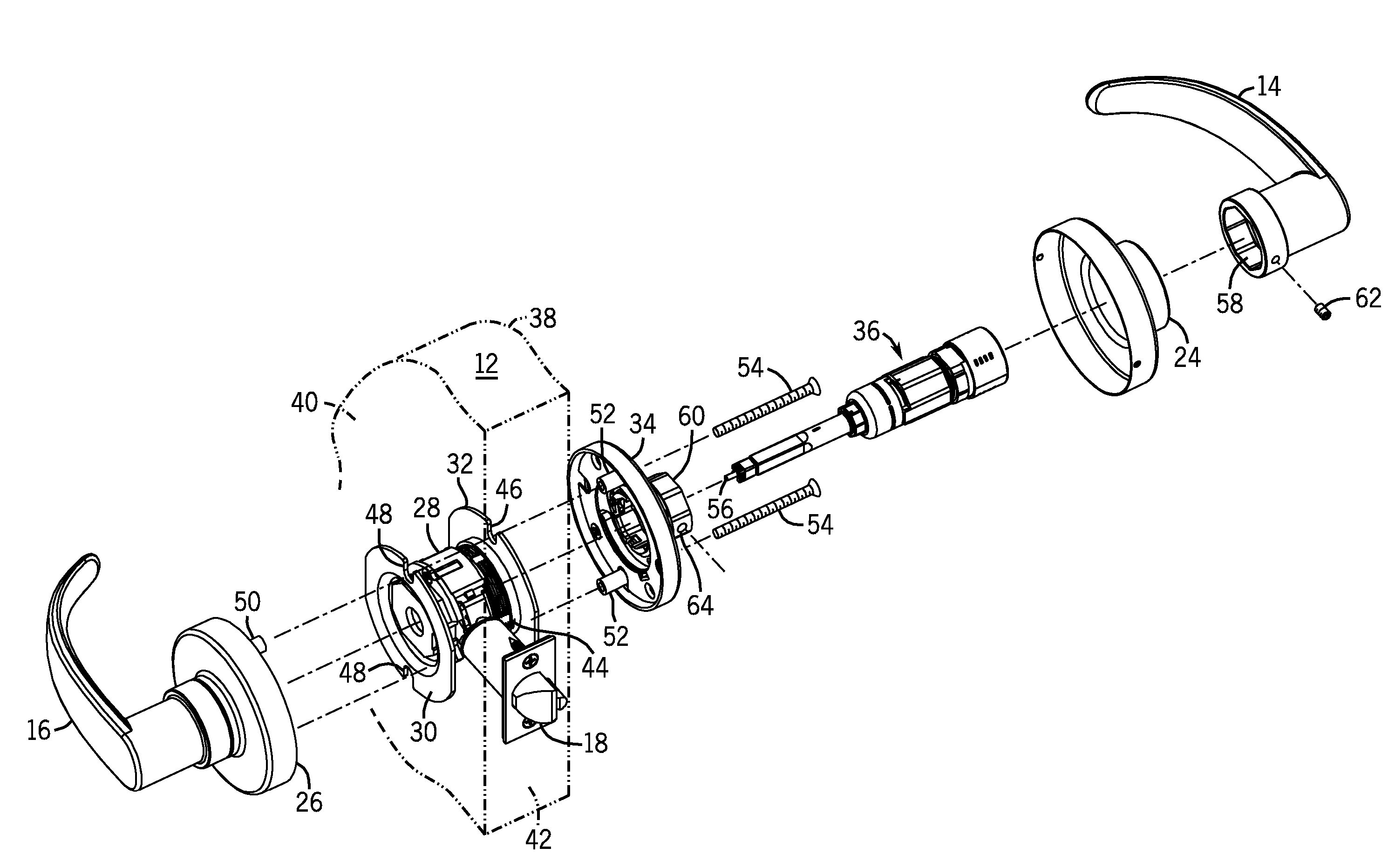 Electronic access control device