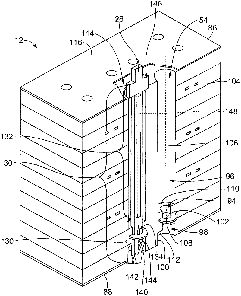 Electrical connector assembly with direct connection terminals