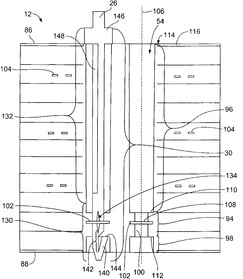 Electrical connector assembly with direct connection terminals