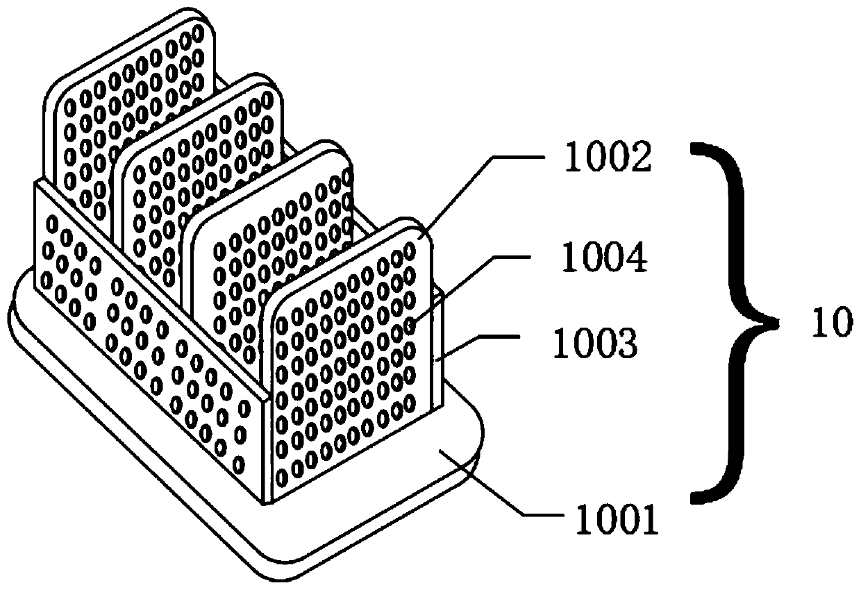 Hanging device for mussel breeding and application method thereof