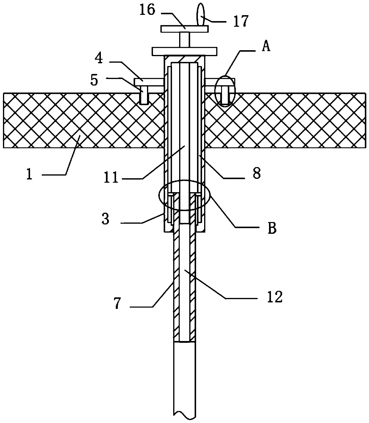 Hanging device for mussel breeding and application method thereof