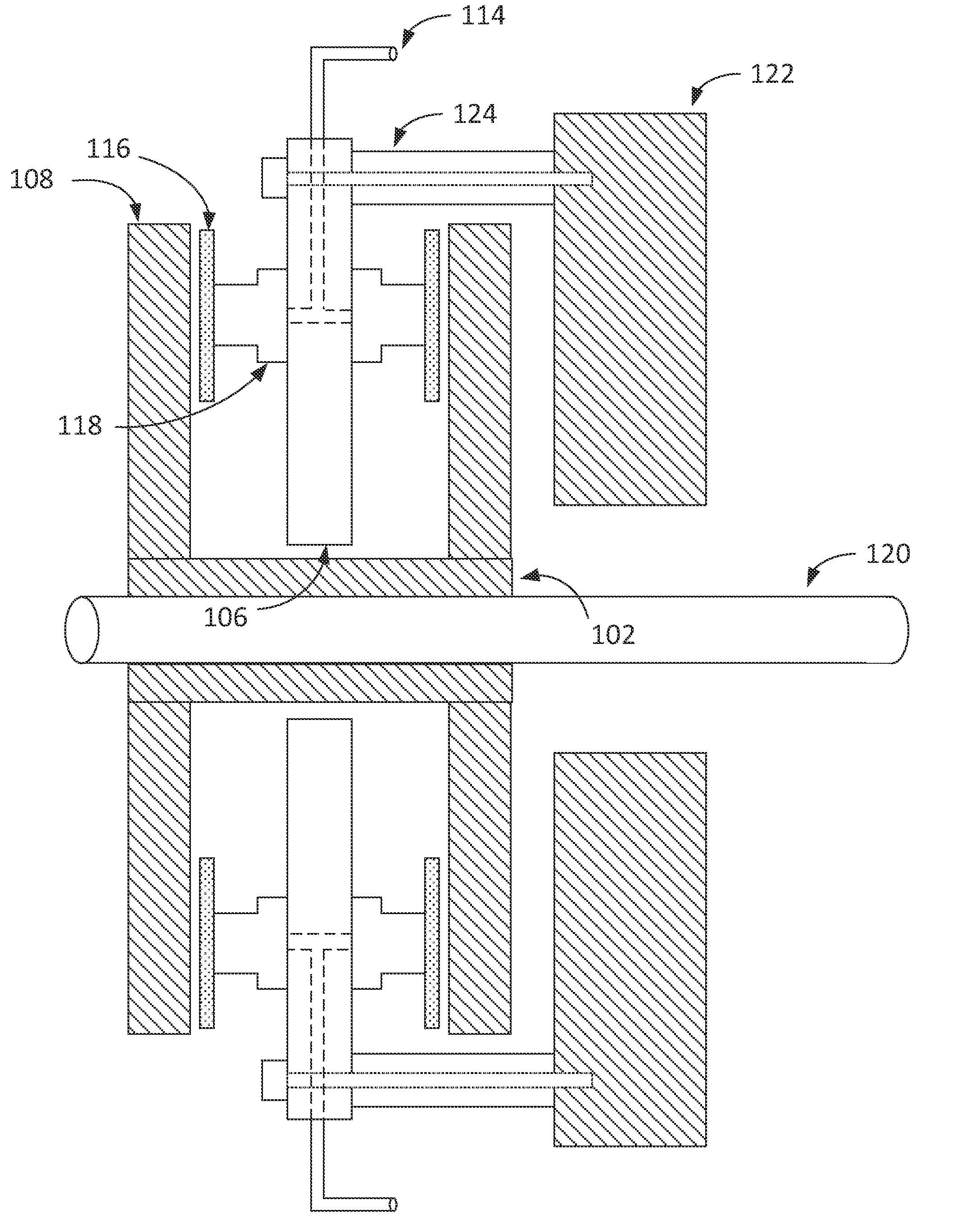 Web tension brake Anti-squeal improvement