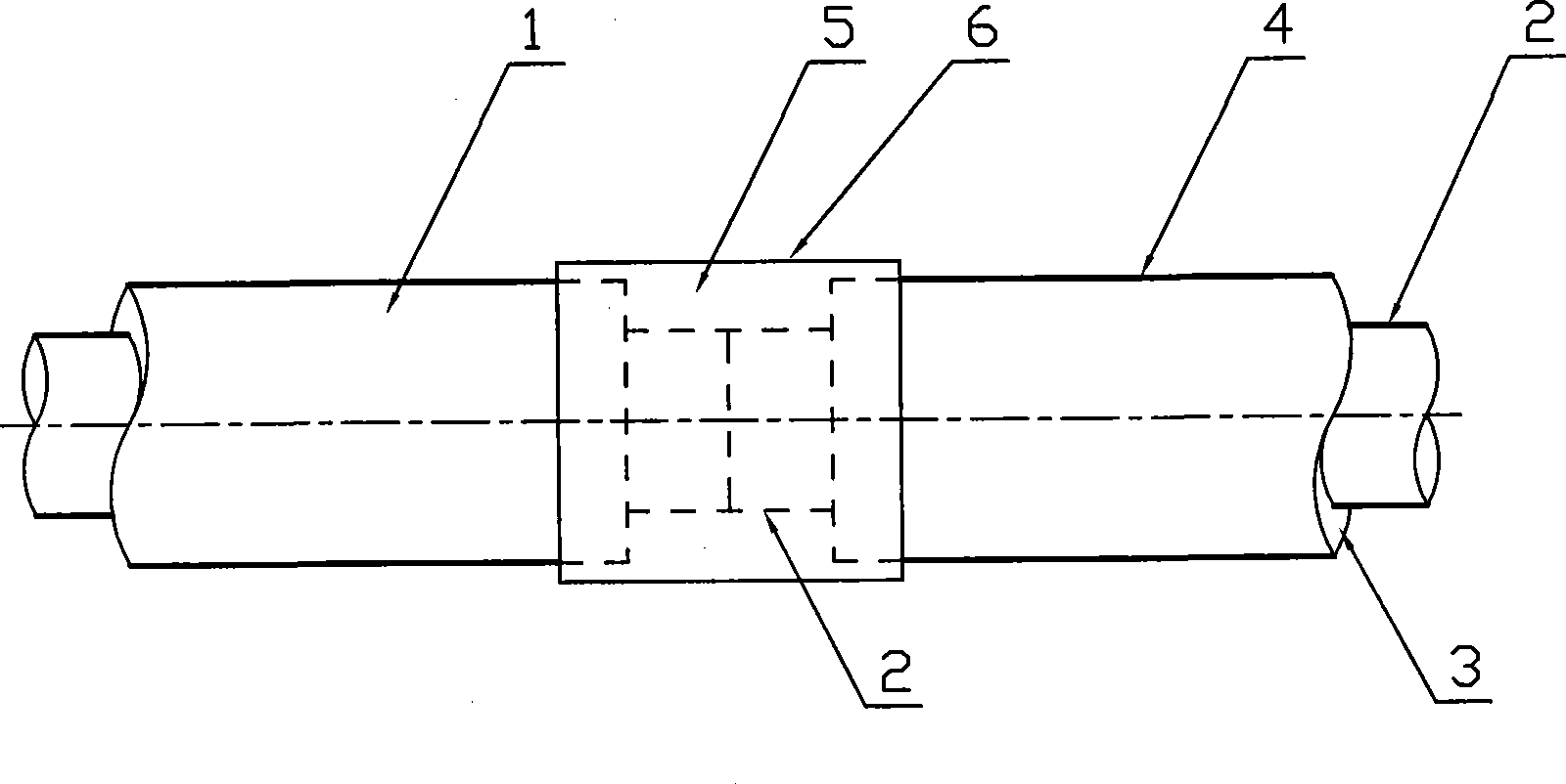 Large-diameter hot water pipe non-compensation direct-burried laying method