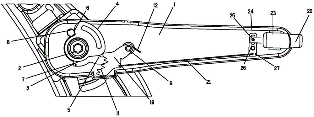 Car seat armrest mechanism capable of freely shifting gears