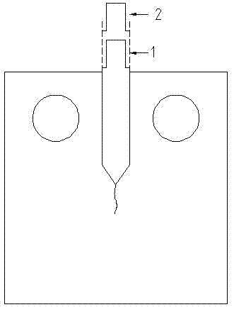 Method for measuring compact tension specimen fracture parameters by using double extensometers