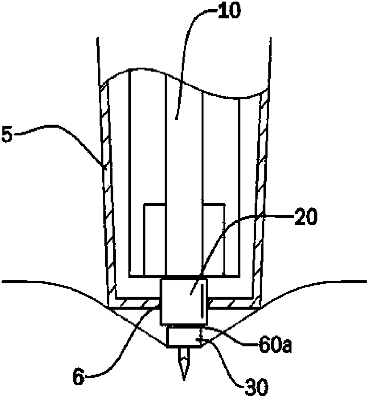 Needle-length variable blood collection needle with functions of preventing pain, infection and danger