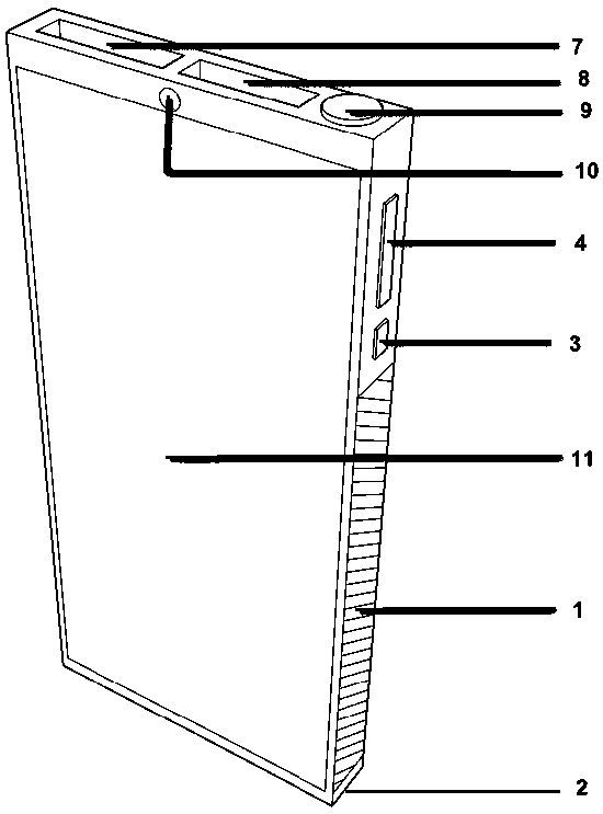 Mobile phone capable of realizing multi-lead ECG (electrocardiogram) examination and ECG monitoring