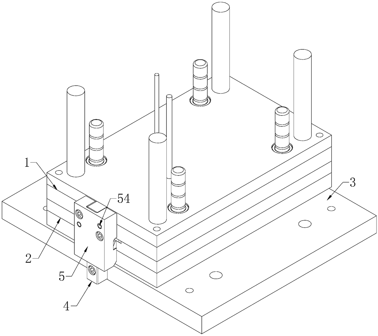 Secondary ejection mechanism and mold adopting same