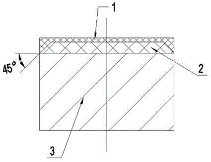 A kind of diamond composite sheet for oil drilling made by using nanometer metal bond and its preparation method