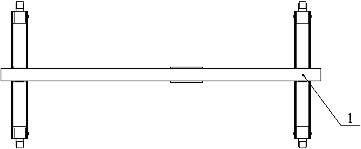 Plate cabinet mounting lifting frame of urban rail transit power supply system