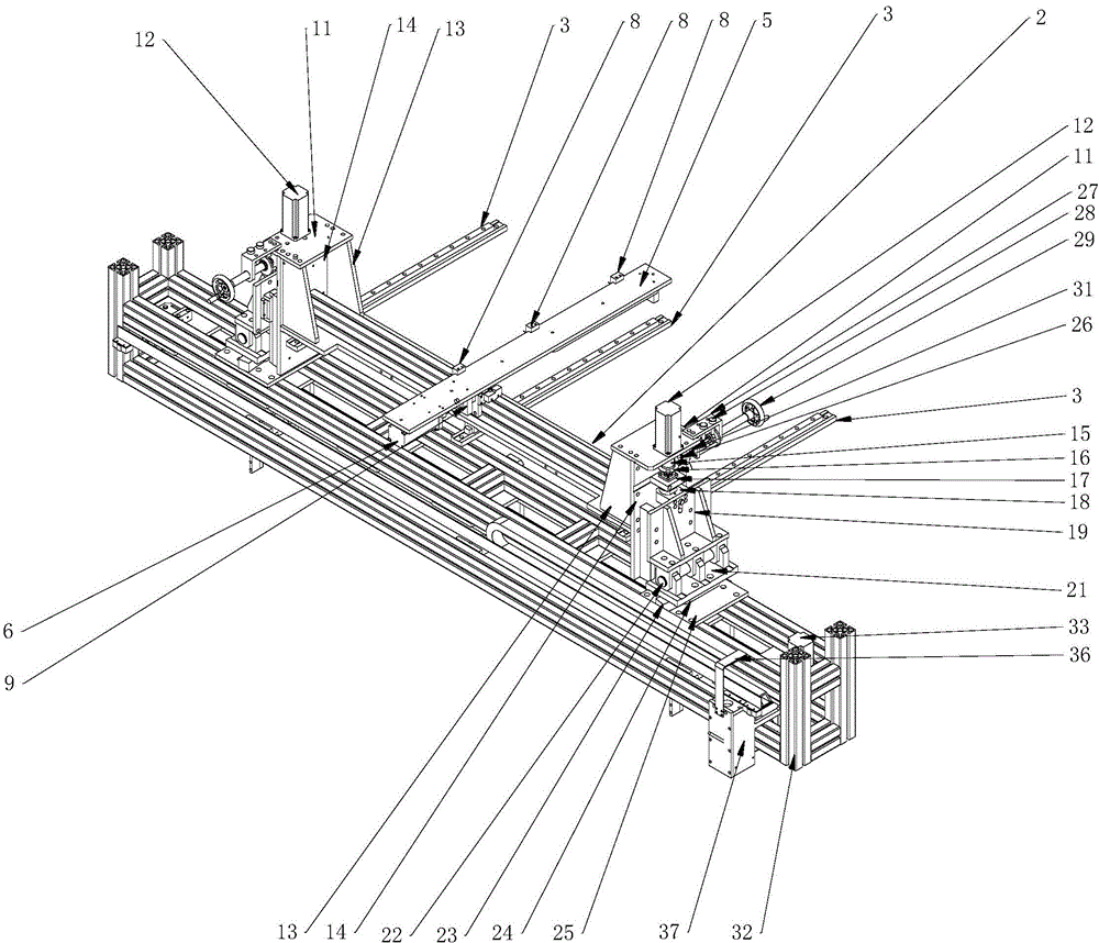 Automatic online steel rail straightness measuring instrument