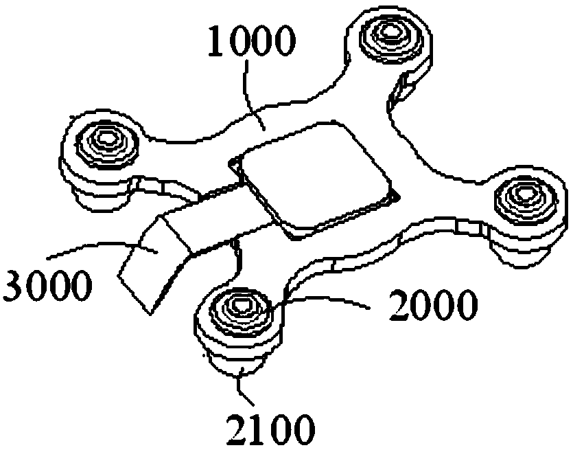 Mounting device for motion sensor and unmanned aerial vehicle