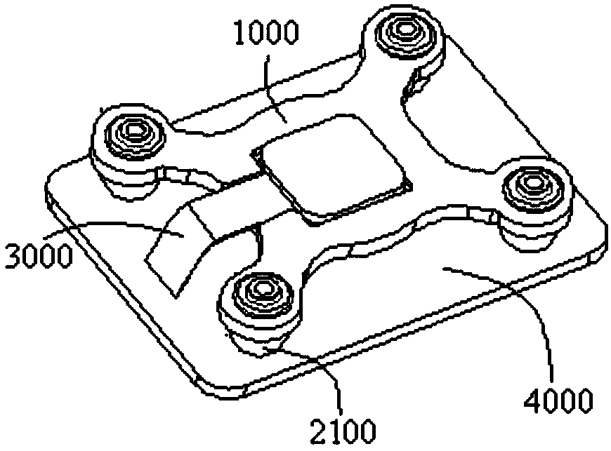 Mounting device for motion sensor and unmanned aerial vehicle