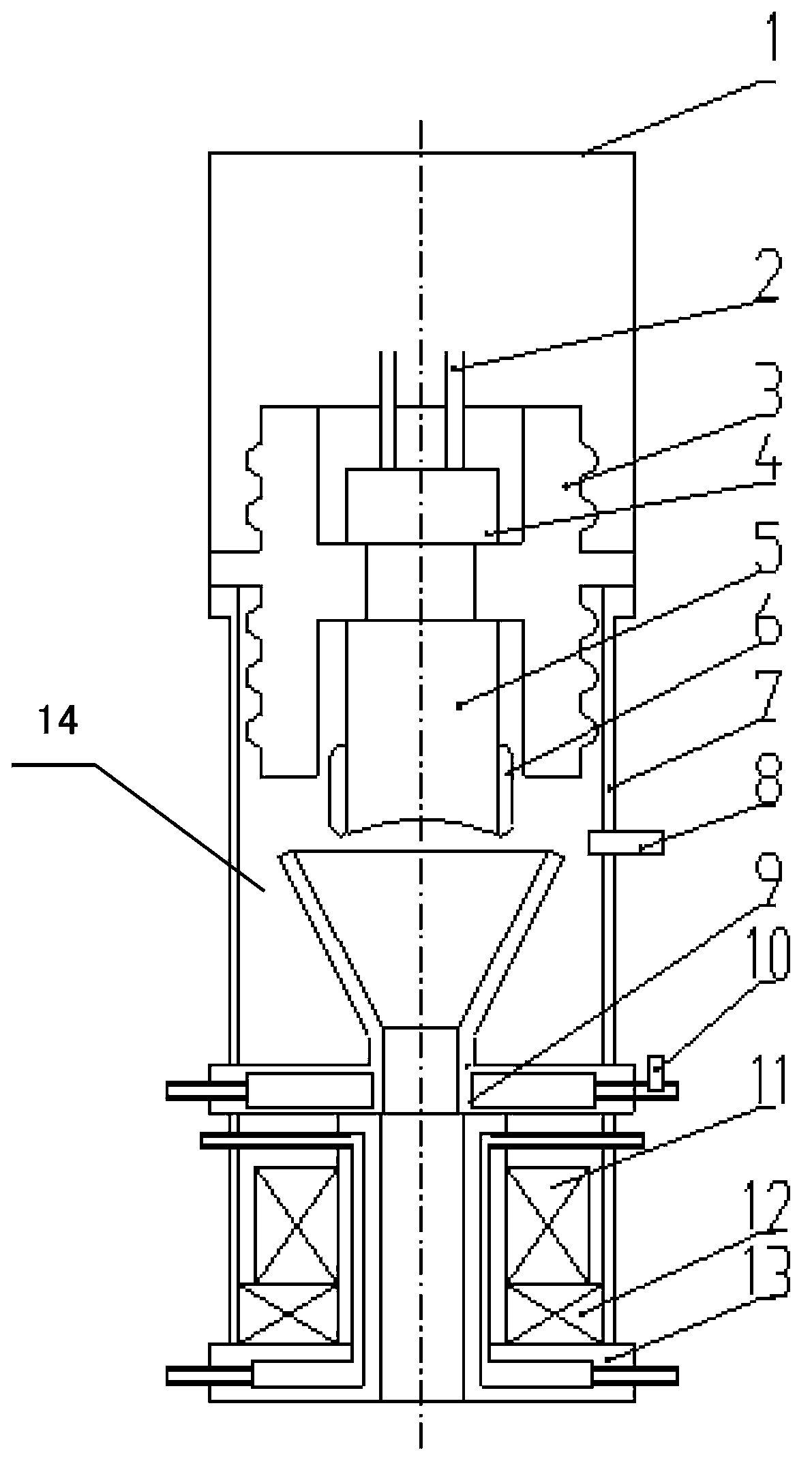 600kw gas discharge electronic gun and application method thereof