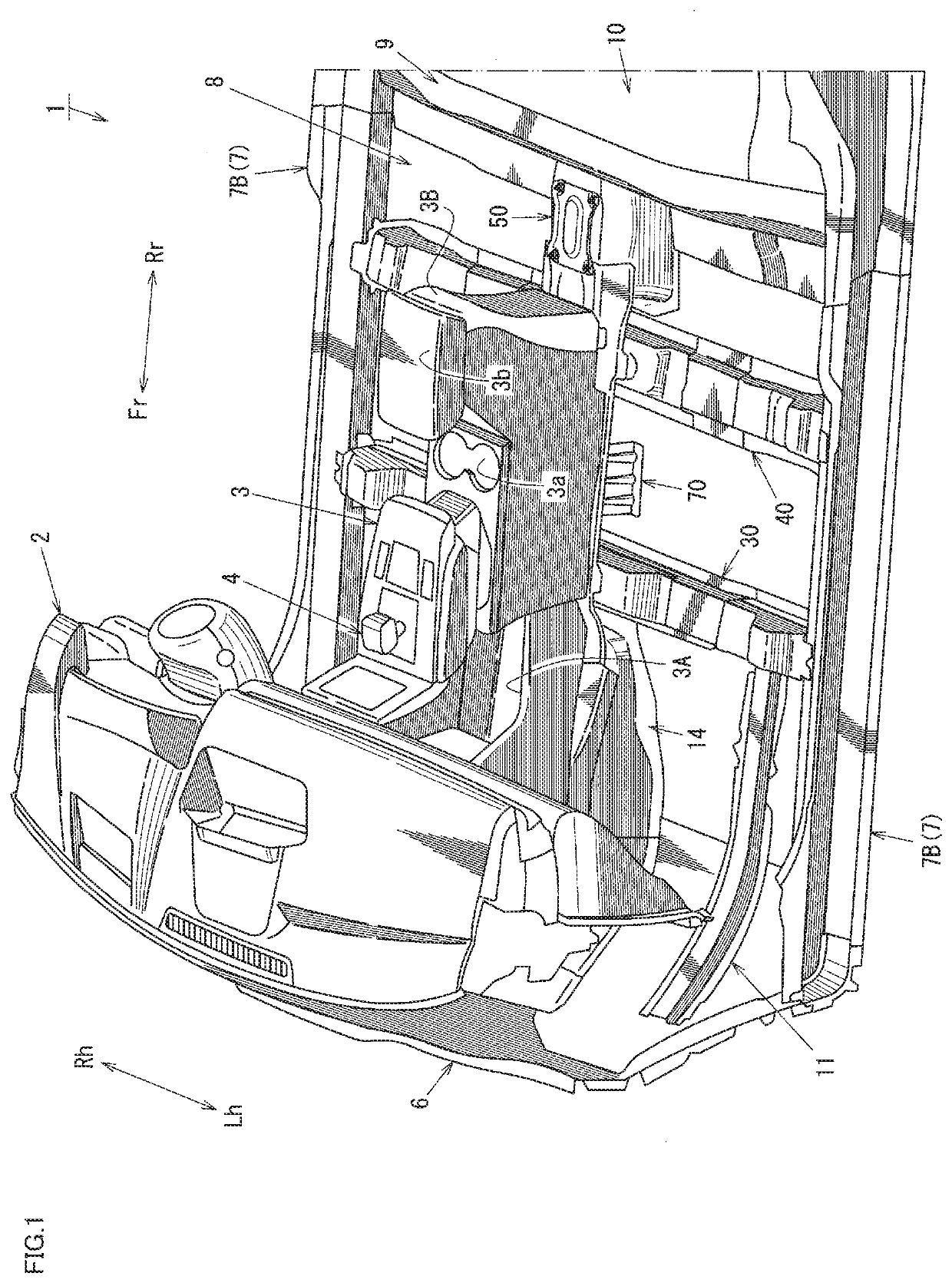 Lower vehicle-body structure of electric vehicle