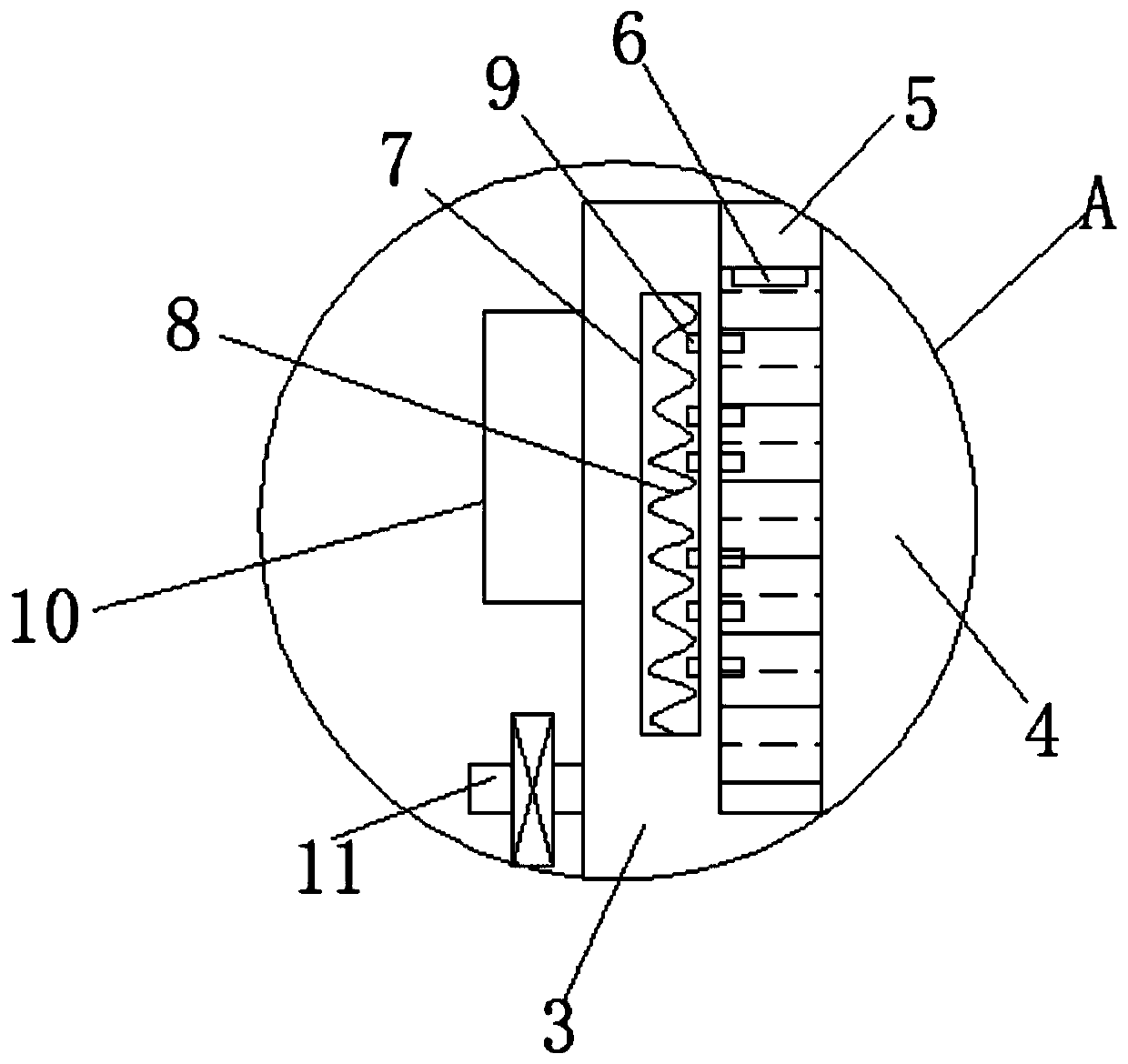 Comprehensive nursing device for respiratory infusion in internal medicine department