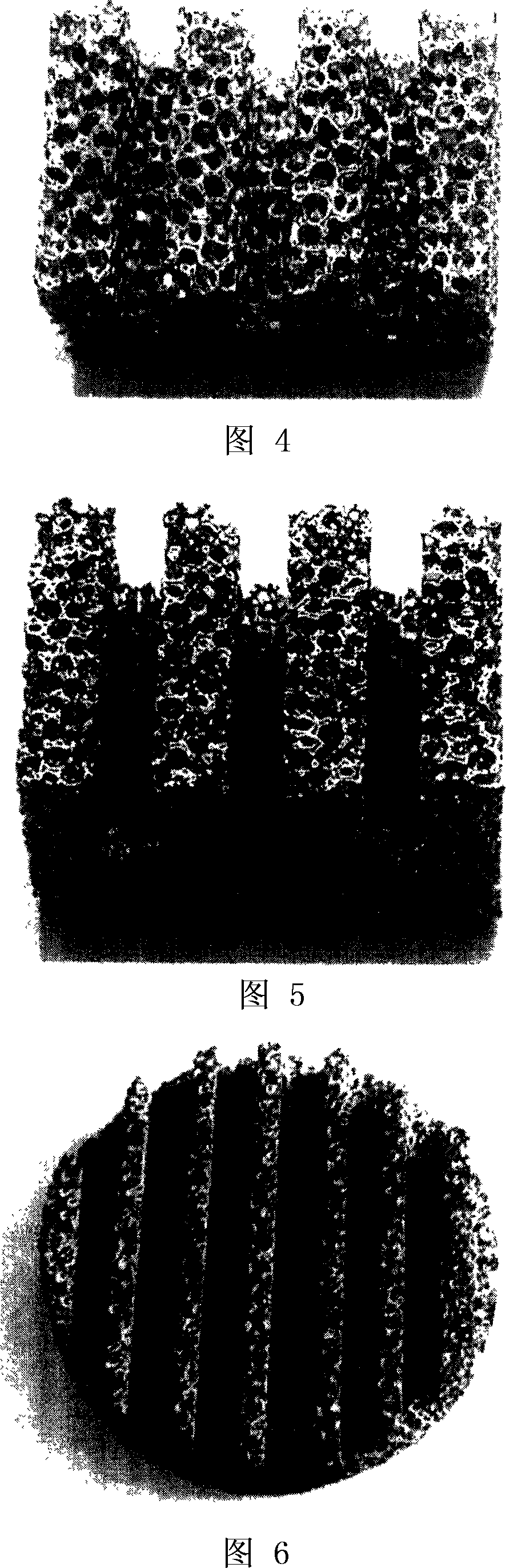 Metal/carbonyl composite foaming material and preparation method thereof