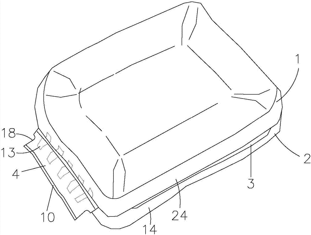 Buffer inflating packing structure